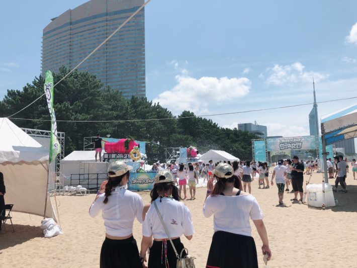 バブルラン福岡2018の開催風景